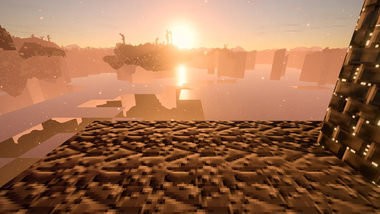 Islands hanging in the Emberfall's endless sunset, cinders drifting down